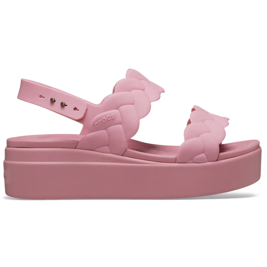 Crocs Women's Brooklyn Woven Low Wedge Sandals
